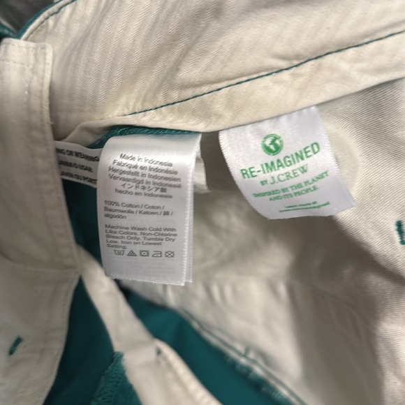 J Crew Classic Relaxed Flat Front Green Khaki Chino Pants Mens Size 31x30 - Picture 8 of 9